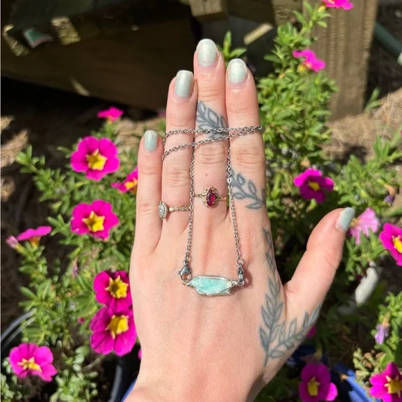 Amazonite mini interchangeable necklace - Picture 2 of 2